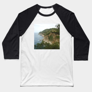 View from the Spanish mountain Spain sightseeing trip photography from city scape Barcelona Blanes Malgrat del Mar Santa Susuana Baseball T-Shirt